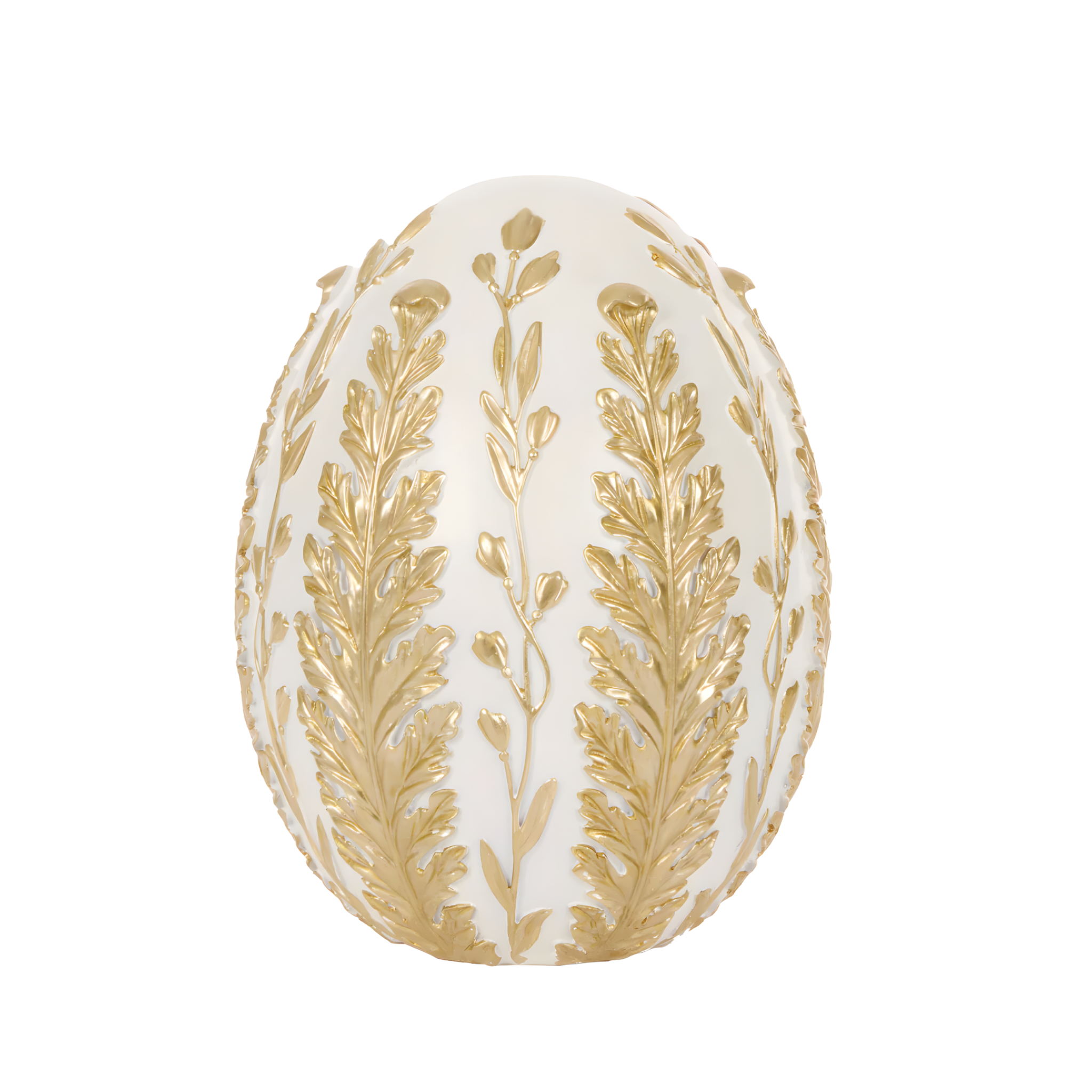 Versailles Large White and Gold Egg - LUXE AND BEAU