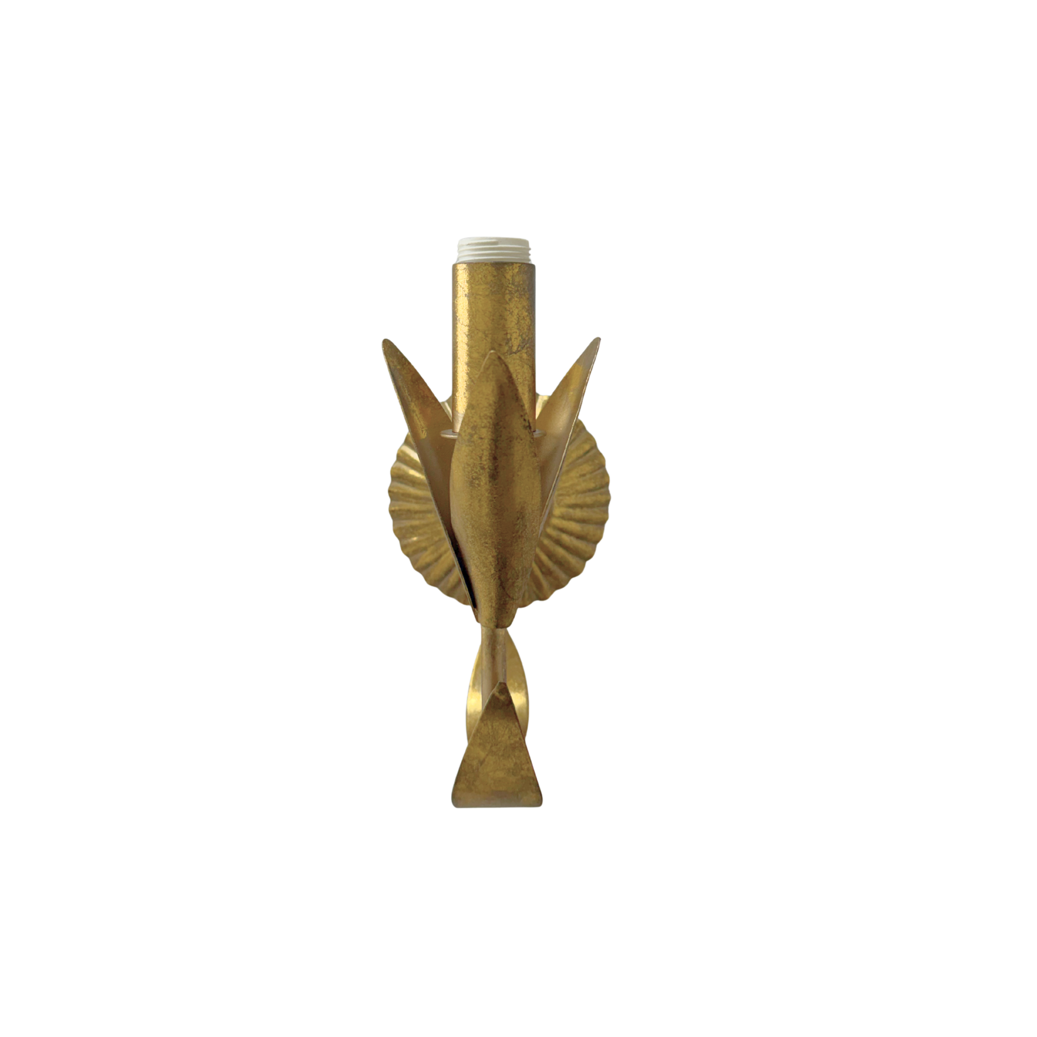 La Fleur Antique Gold Wall Sconce - LUXE AND BEAU
