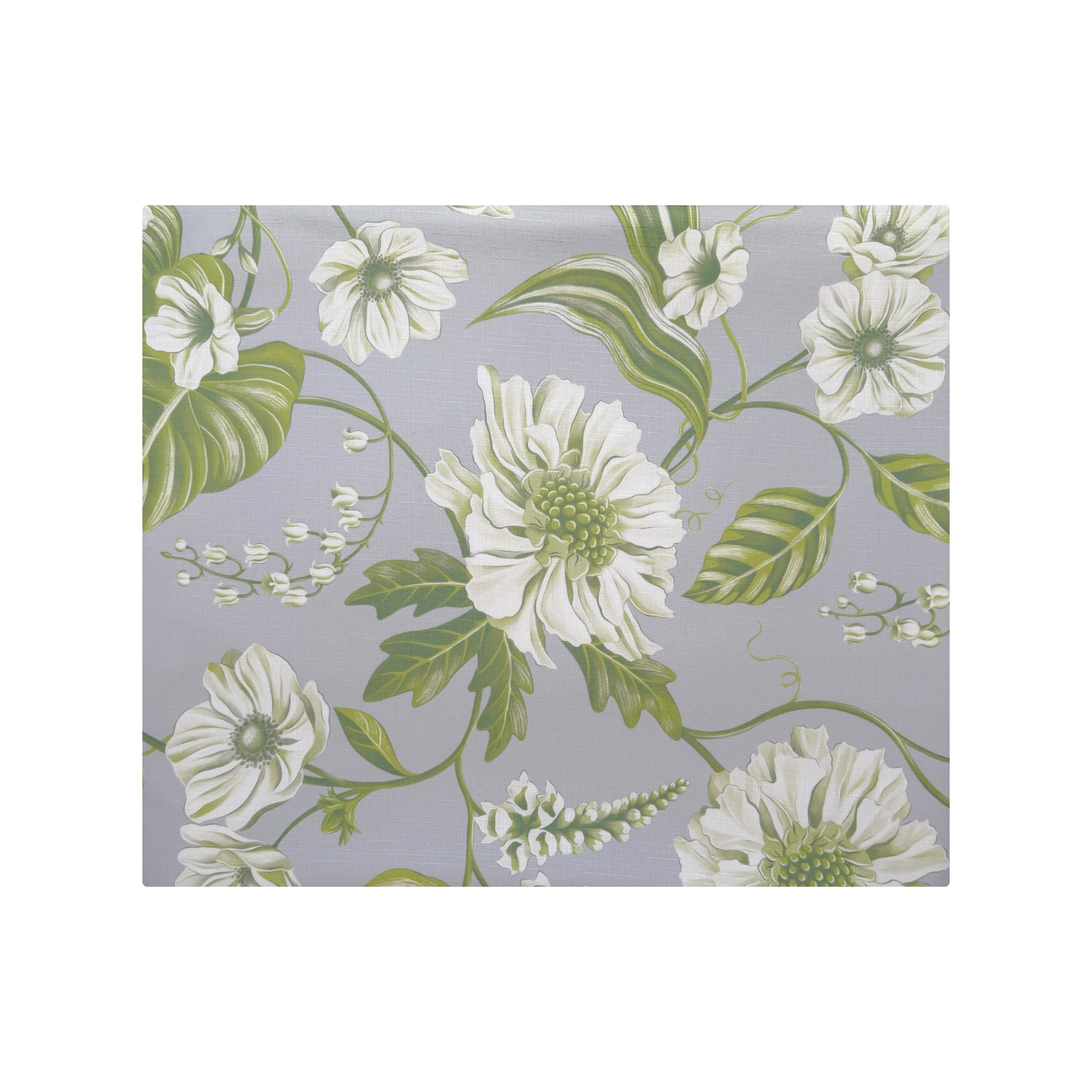 Georgie's Floral Grey and Moss Table Cloth - LUXE AND BEAU
