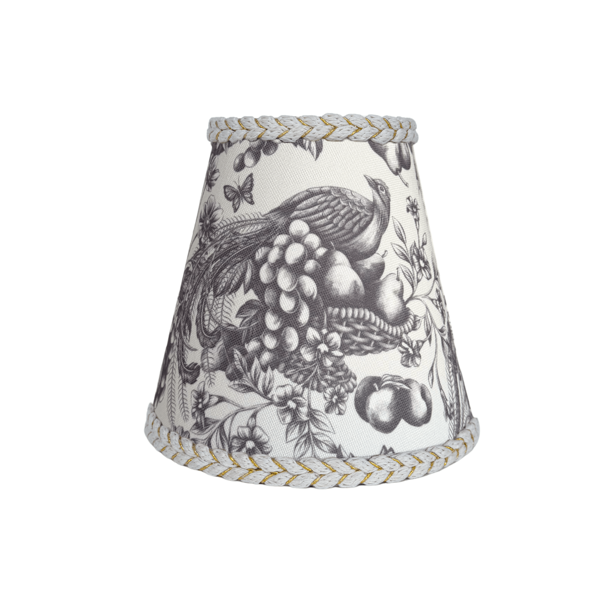 Black Toile Lamp Shade - LUXE AND BEAU