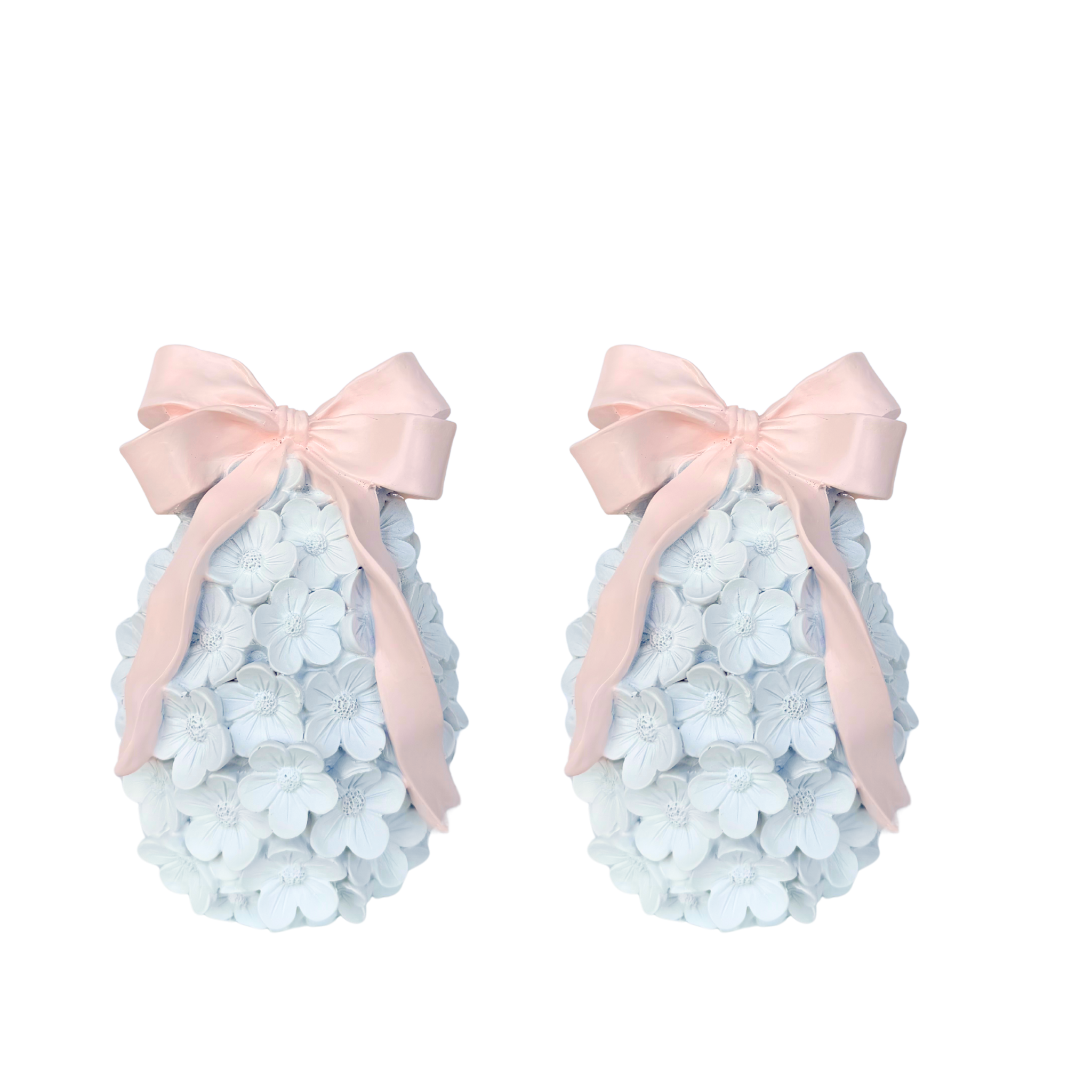 Blush Bow and Daisy Egg (Set of 2) - LUXE AND BEAU