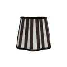Black Stripe Scallop Lamp Shade - LUXE AND BEAU