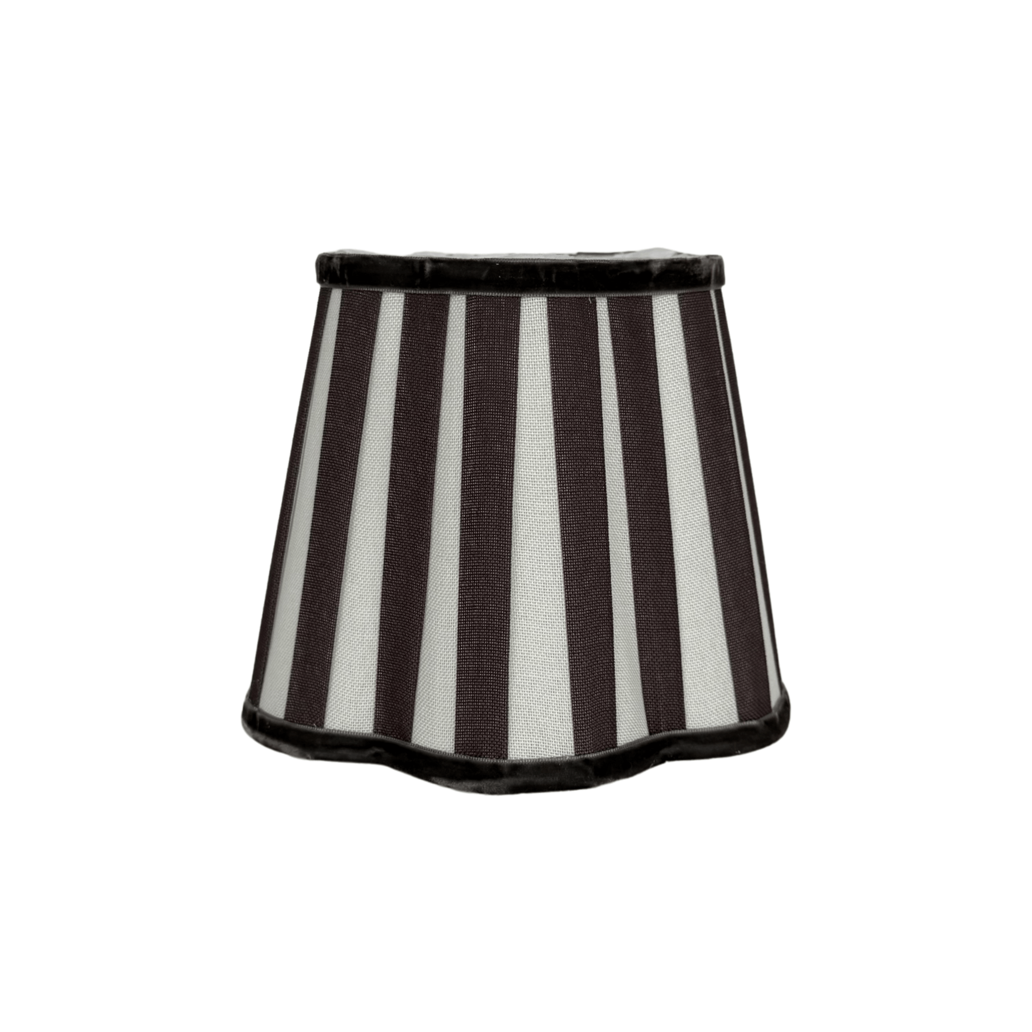 Black Stripe Scallop Lamp Shade - LUXE AND BEAU