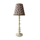 Leopard Lamp Shade & Ivory Base - Table Lamp - LUXE AND BEAU
