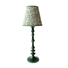 Pistachio Leopard Lamp Shade & Verdant Green Base - Table Lamp - LUXE AND BEAU