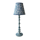 Blue Leopard Lamp Shade & Ocean Blue Base - Table Lamp - LUXE AND BEAU