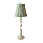 Pistachio Leopard Lamp Shade & Ivory Base - Table Lamp - LUXE AND BEAU