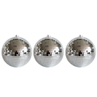 Silver Mirror Baubles (Set of 3) - LUXE AND BEAU
