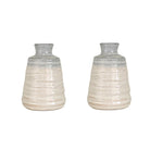 Buy Luxe Cushions & Linens - Organic Ceramic Vase (Set Of 2) - By Luxe & Beau Designs 