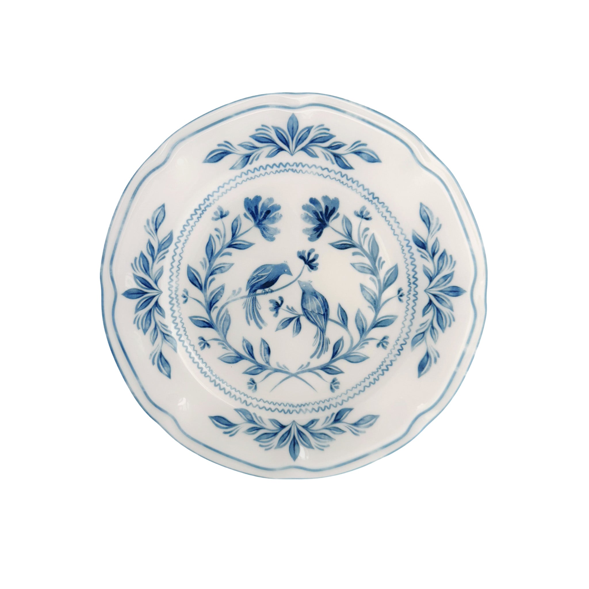 Chinoiserie White and Blue Dinner Plate - LUXE AND BEAU