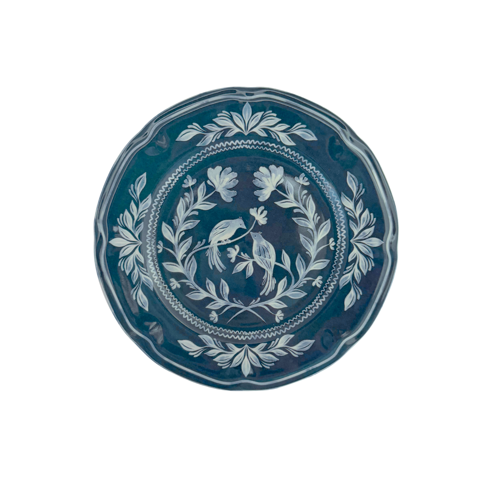 Chinoiserie Blue and White Dinner Plate - LUXE AND BEAU