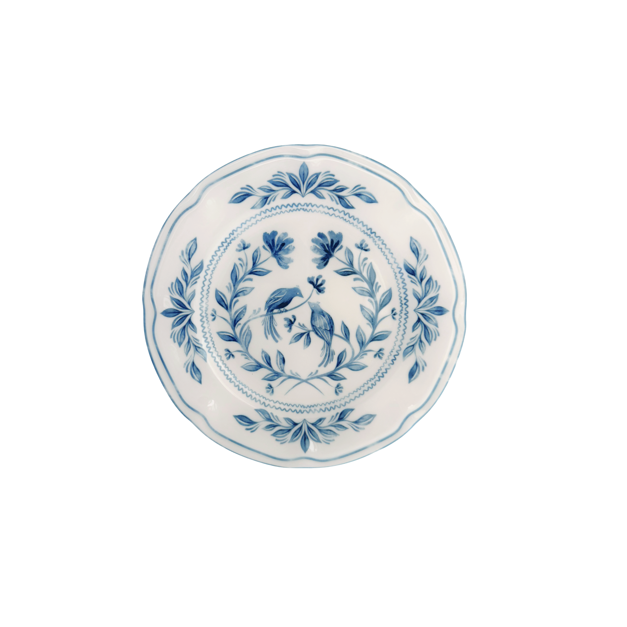 Chinoiserie White and Blue Starter Plate - LUXE AND BEAU