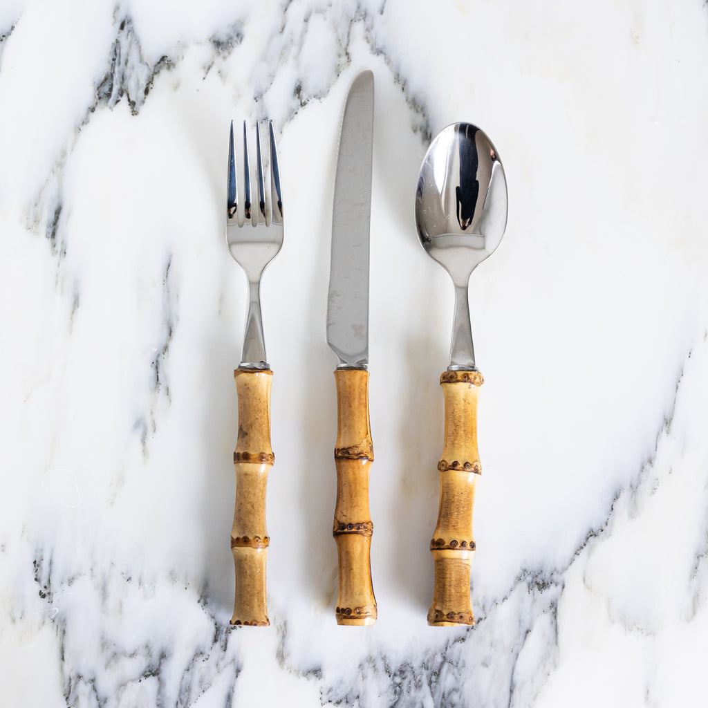Buy Luxe Cushions & Linens - Bamboo Cutlery Set 3 - By Luxe & Beau Designs 
