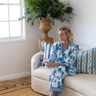 Buy Luxe Cushions & Linens - Camille Pyjamas Blue - By Luxe & Beau Designs 