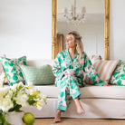 Buy Luxe Cushions & Linens - Pink and Green Camille Pyjamas - By Luxe & Beau Designs 